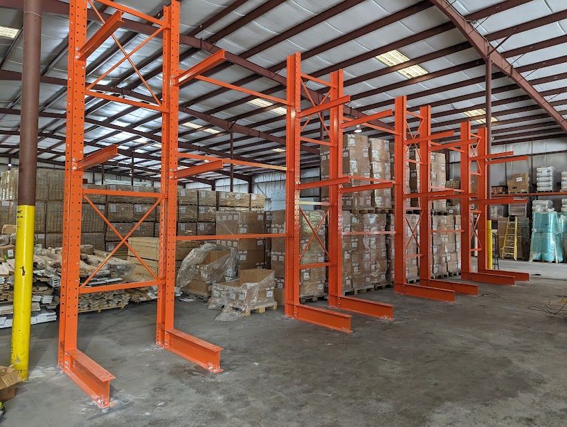 Plywood and Lumber Cantilever Rack Storage