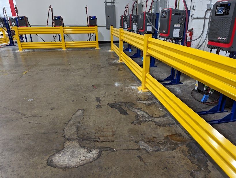 Lift out style safety guard rail