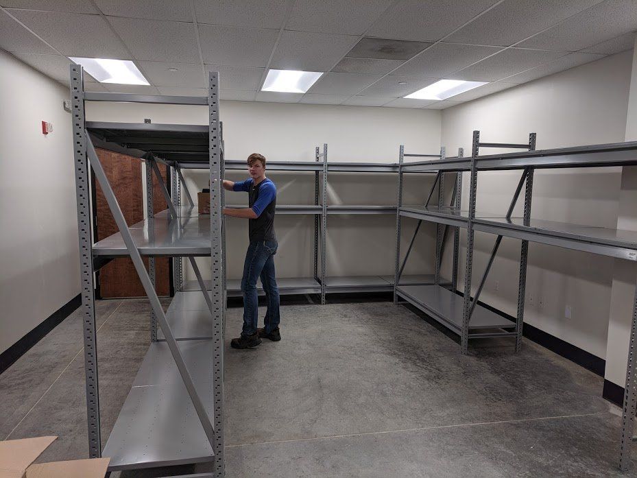 bulk storage rack install