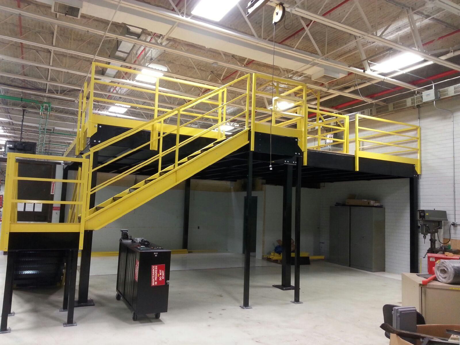 Heavy Duty Mezzanine Work Platform for Storage