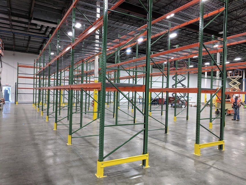 Teardrop Pallet Rack and Safety Protectors