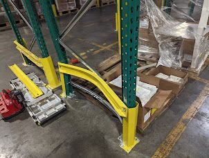 Damaged Pallet Rack Protection System Works Against Forklifts