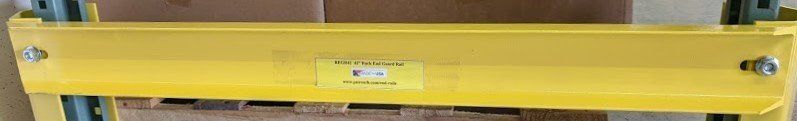 REGR42 rack end guard rail for 42 inch deep pallet rack upright end of aisle protectors