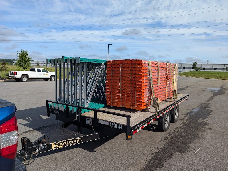 Quick ship pallet rack delivery