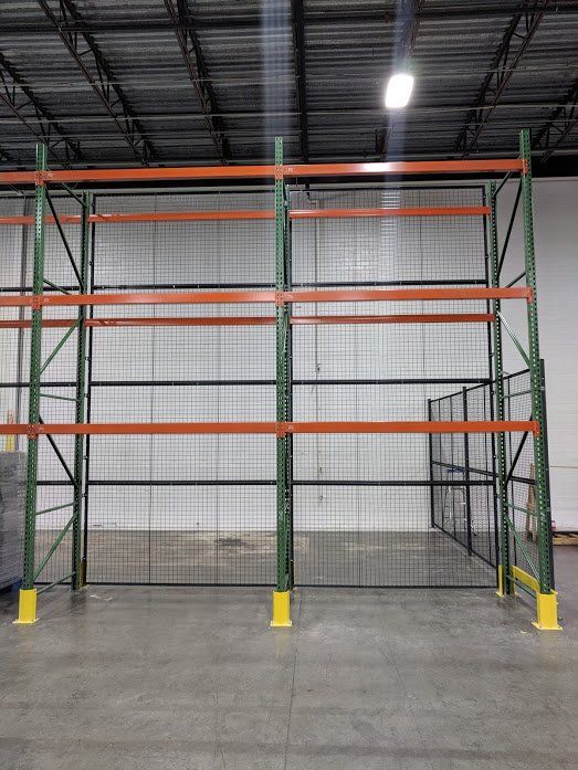 teardrop style pallet rack quick ship and installed