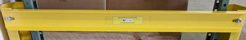 REGR48 Rack end guardrail for pallet rack tunnel aisle safety