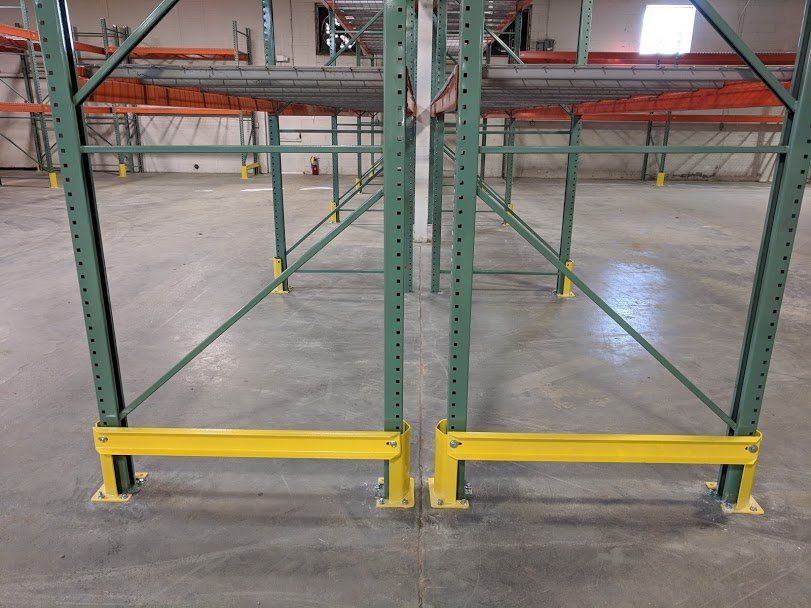 Pallet Rack and Pallet Rack Protection provides safety for warehouse logistics