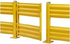 Heavy duty guardrail safety gate in 3' and 4' wide