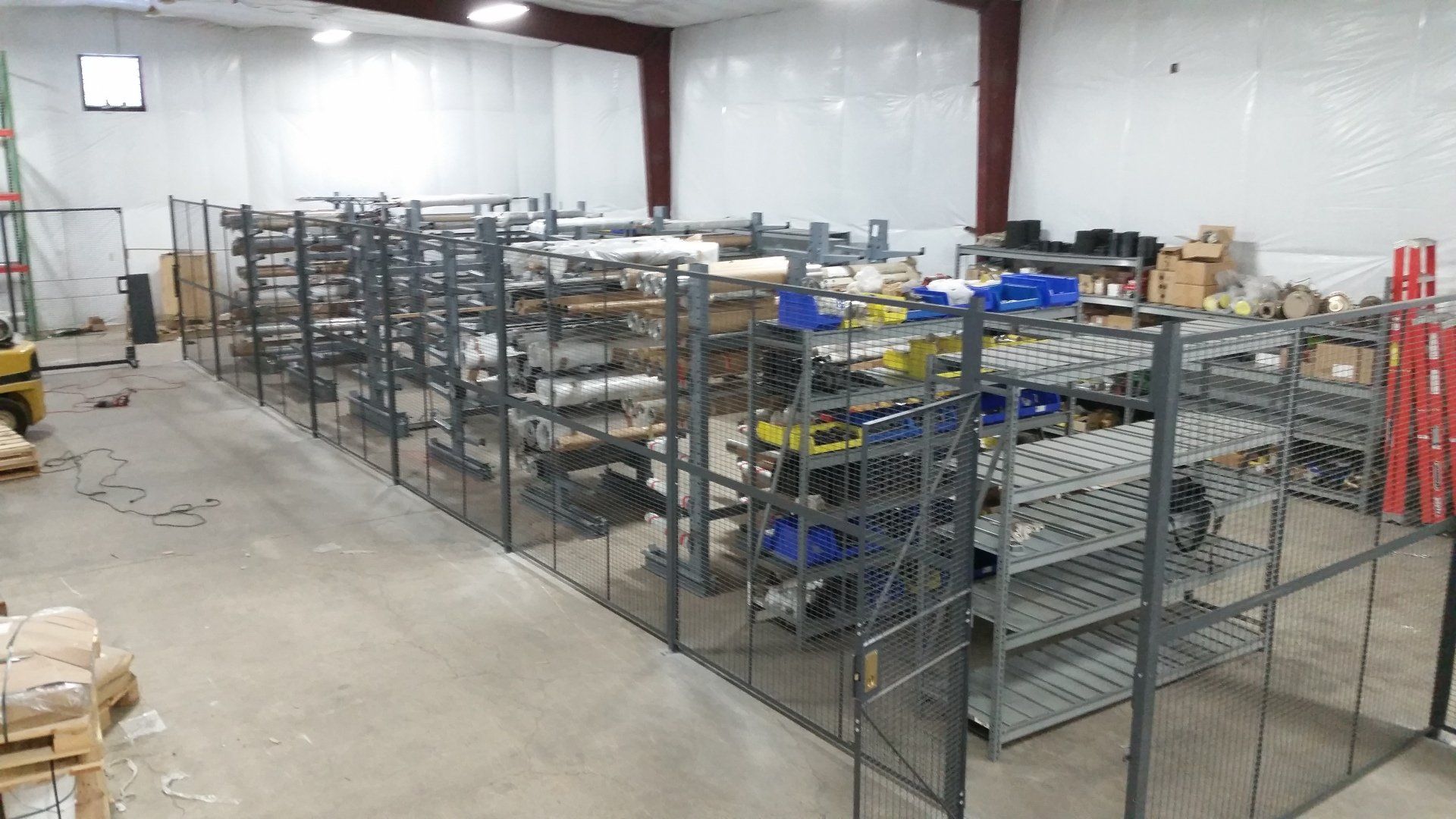 Wire Partition System for safe, secure, storage of parts