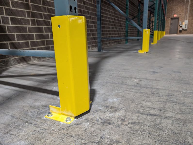 In stock pallet rack protectors in Greensboro, NC