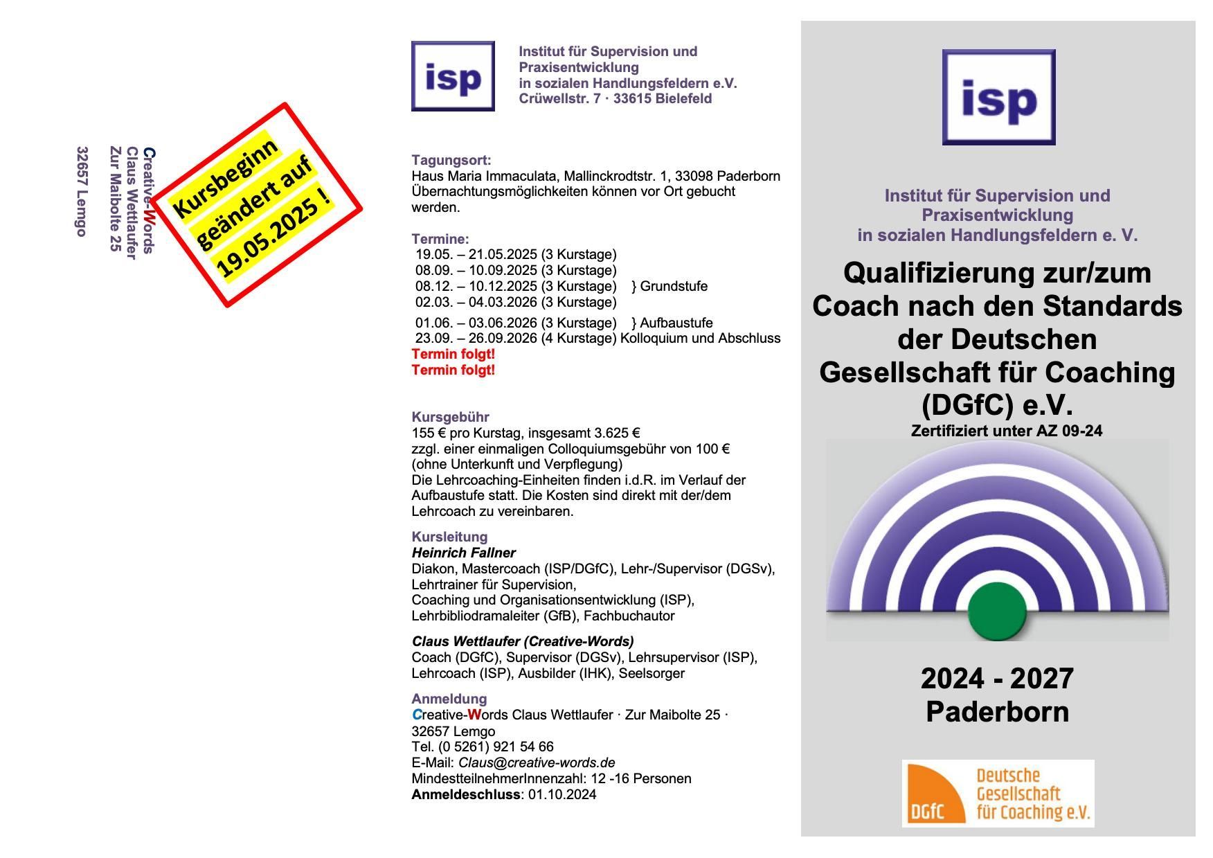 Coaching-Weiterbildung DGfC