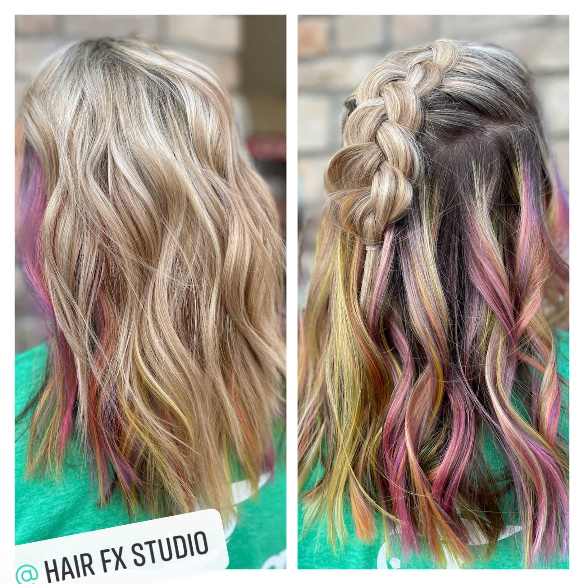 Before And After Adding Hair Color — Canton, MI — Hair FX Studio