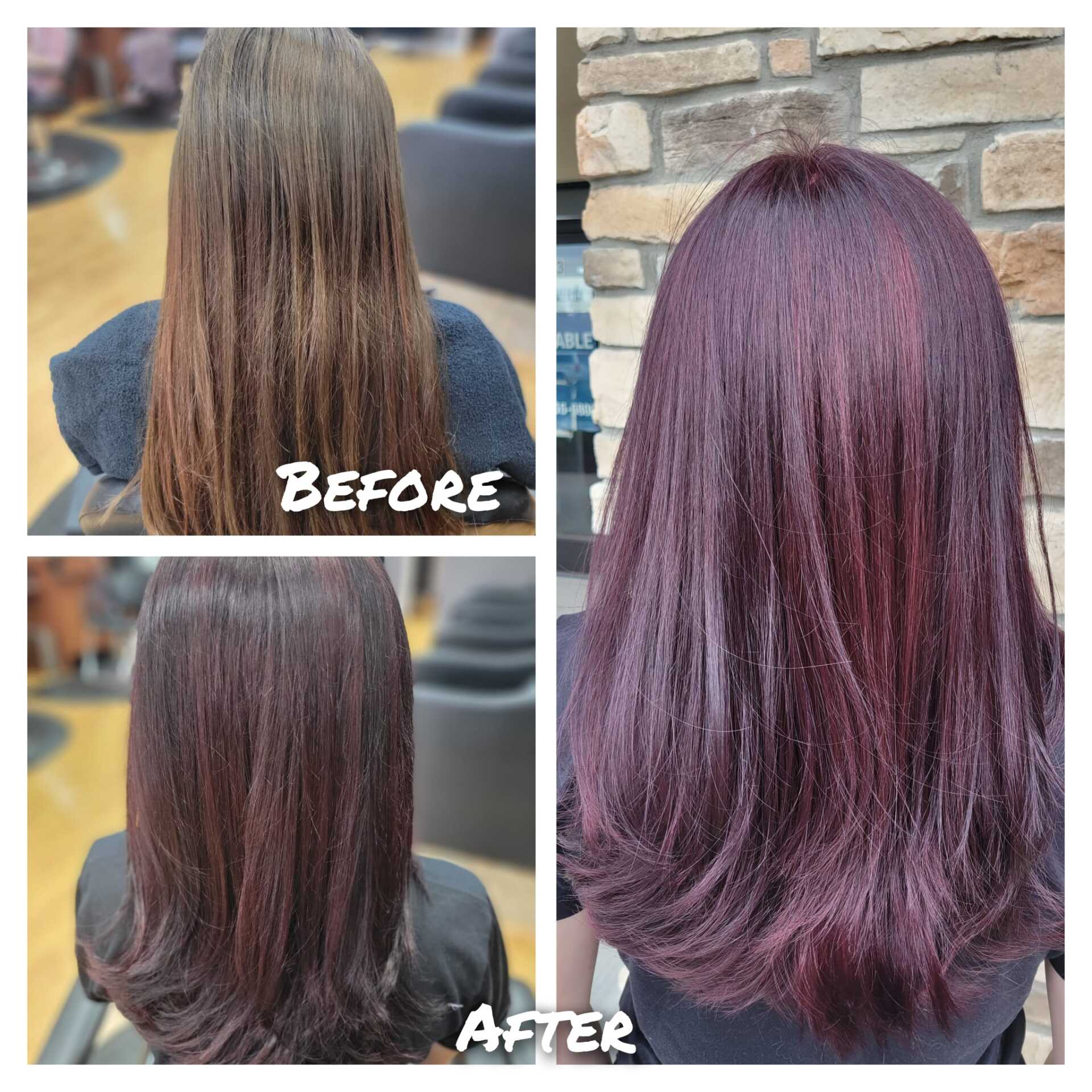 Before And After Coloring Hair — Canton, MI — Hair FX Studio