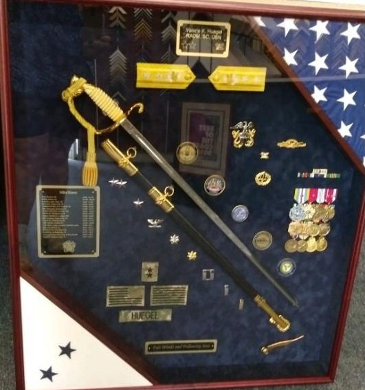 shadow box of military honors