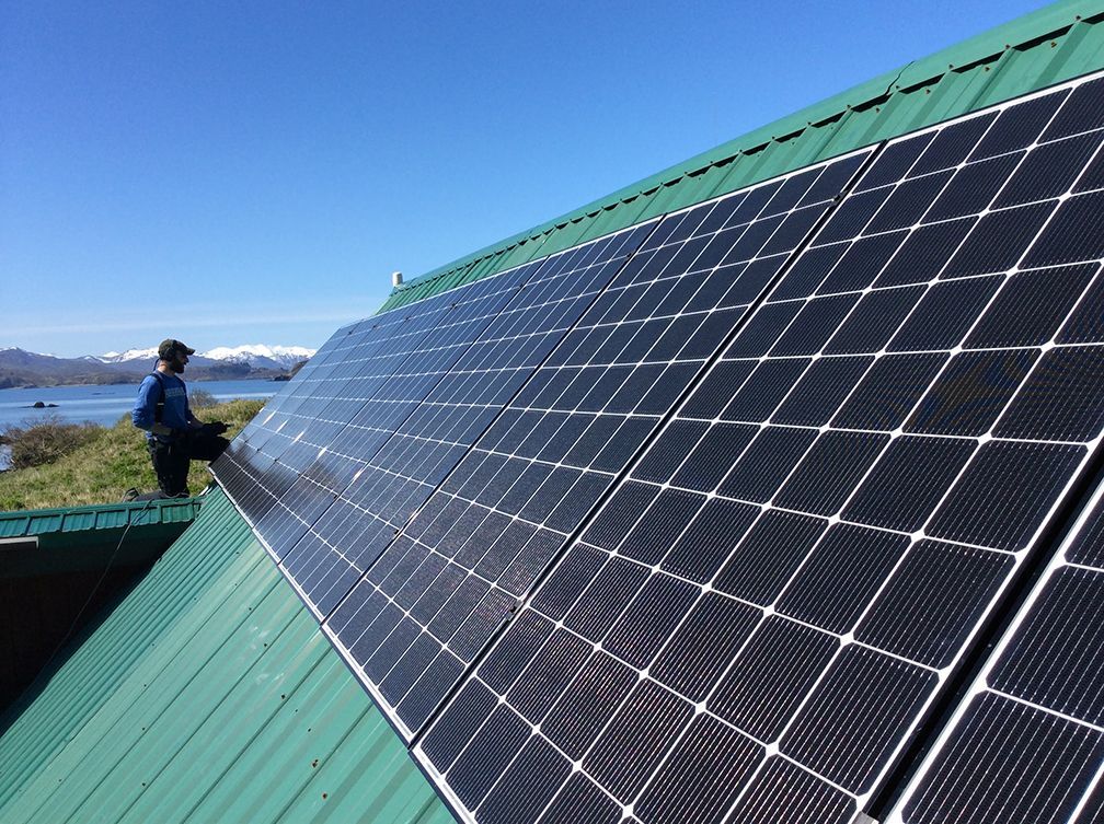 Issaquah solar panel installation.