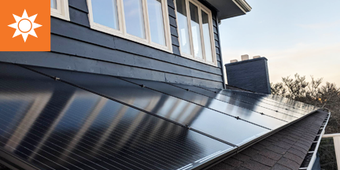 Solar on house in Tacoma, Washington.