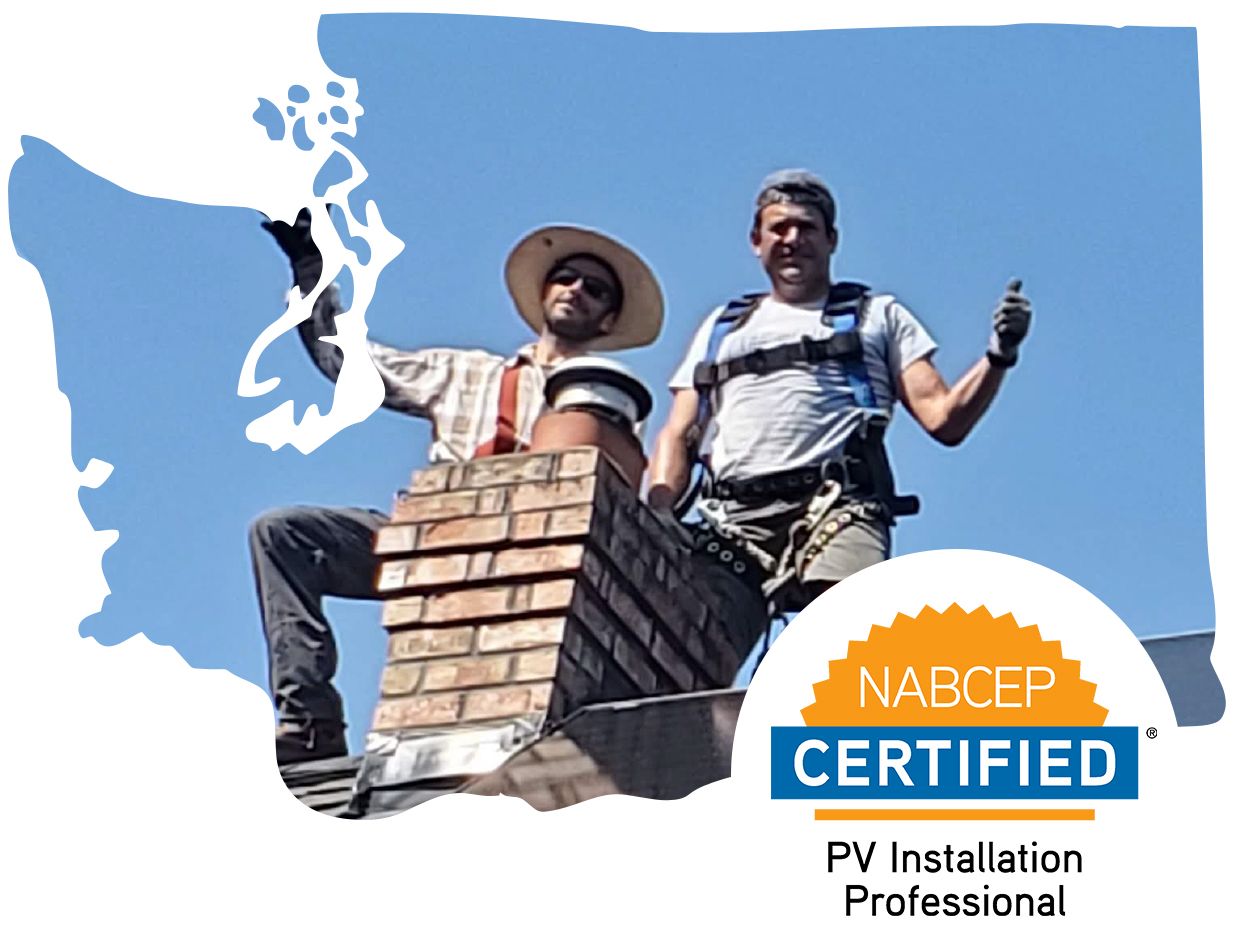 Washington State solar installers. NABCEP Certified.