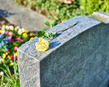 Grave Stone with Flower | Cohoes, NY | Stanton-Farrell Funeral Home