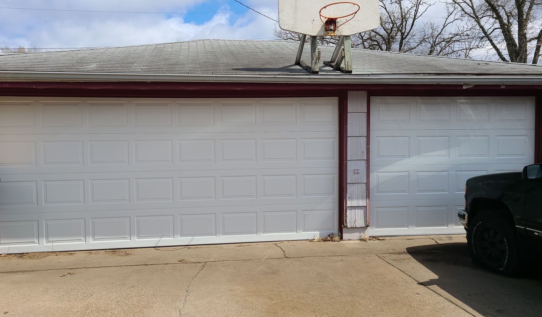Double Wooden Garage Doors | St. Paul, MN | PDQ Garage Door Service