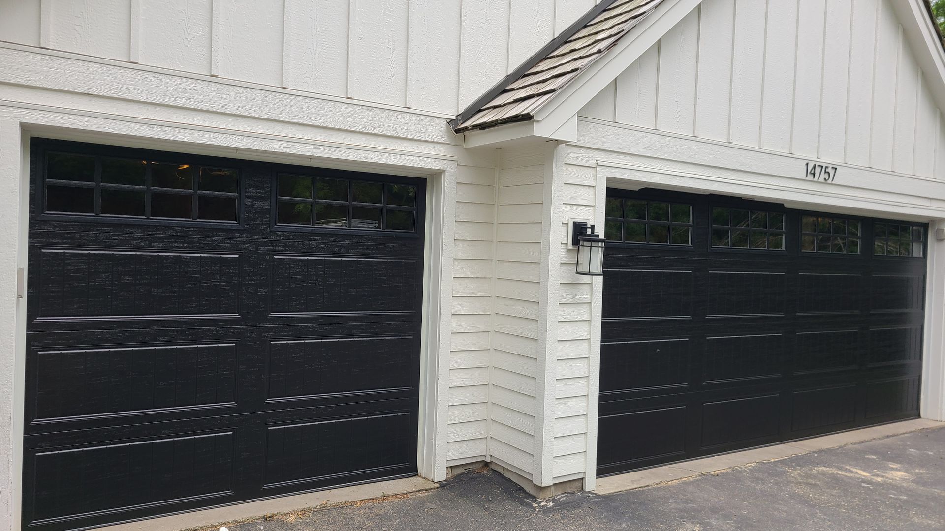 Black Color Garage Doors | St. Paul, MN | PDQ Garage Door Service
