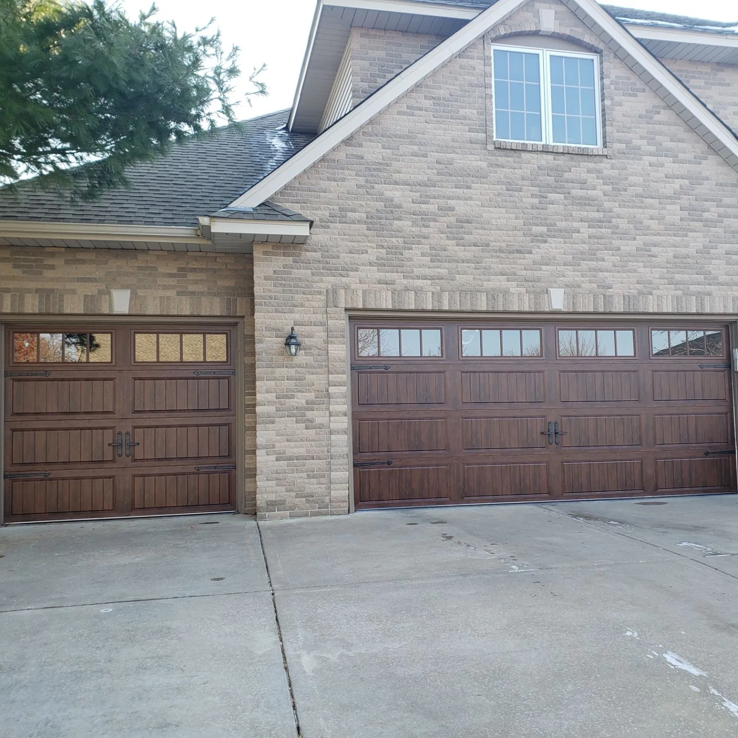 Double Wooden Garage Doors | St. Paul, MN | PDQ Garage Door Service