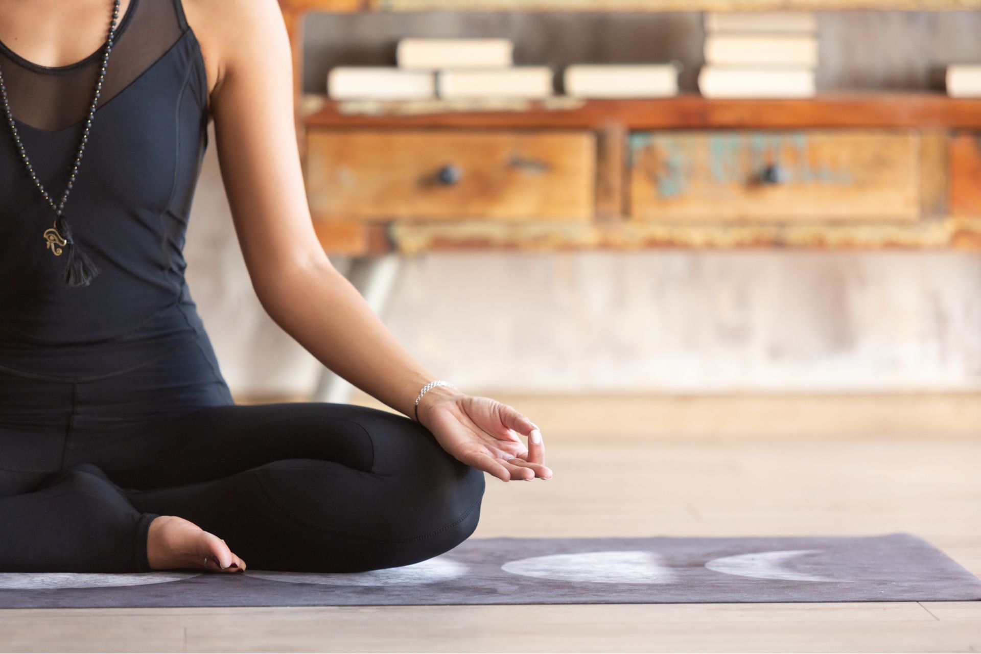 woman doing meditation