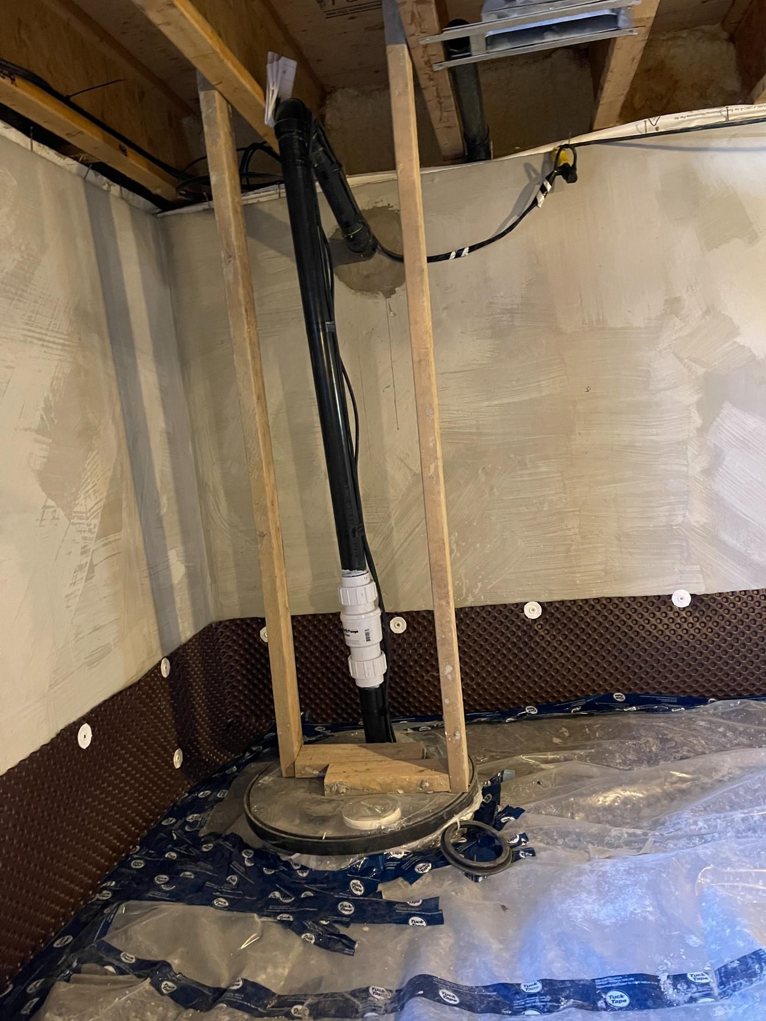 sump pump installation for waterproofing
