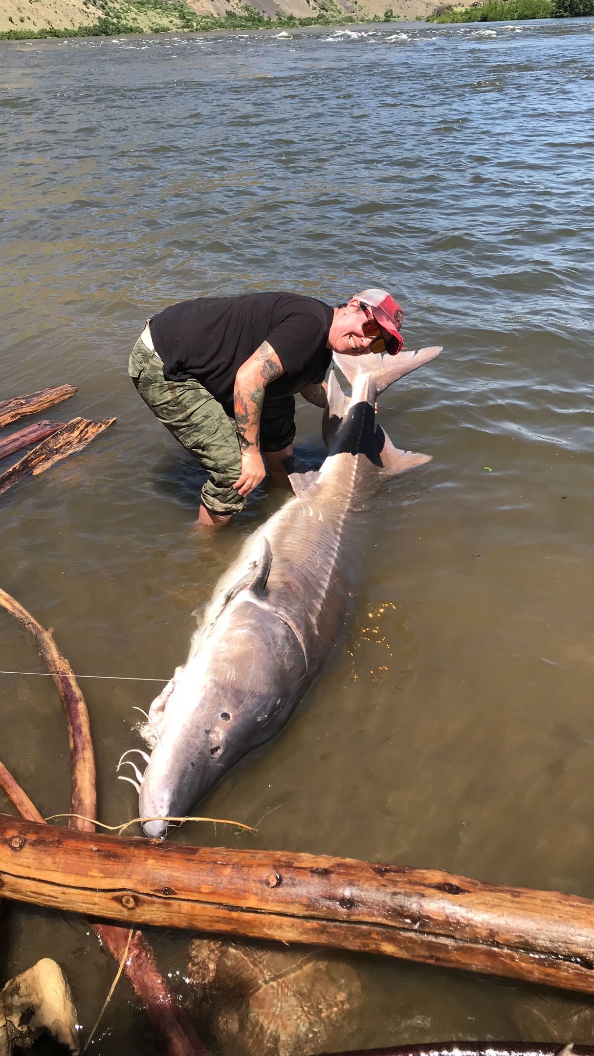 big sturgeon caught in Idaho