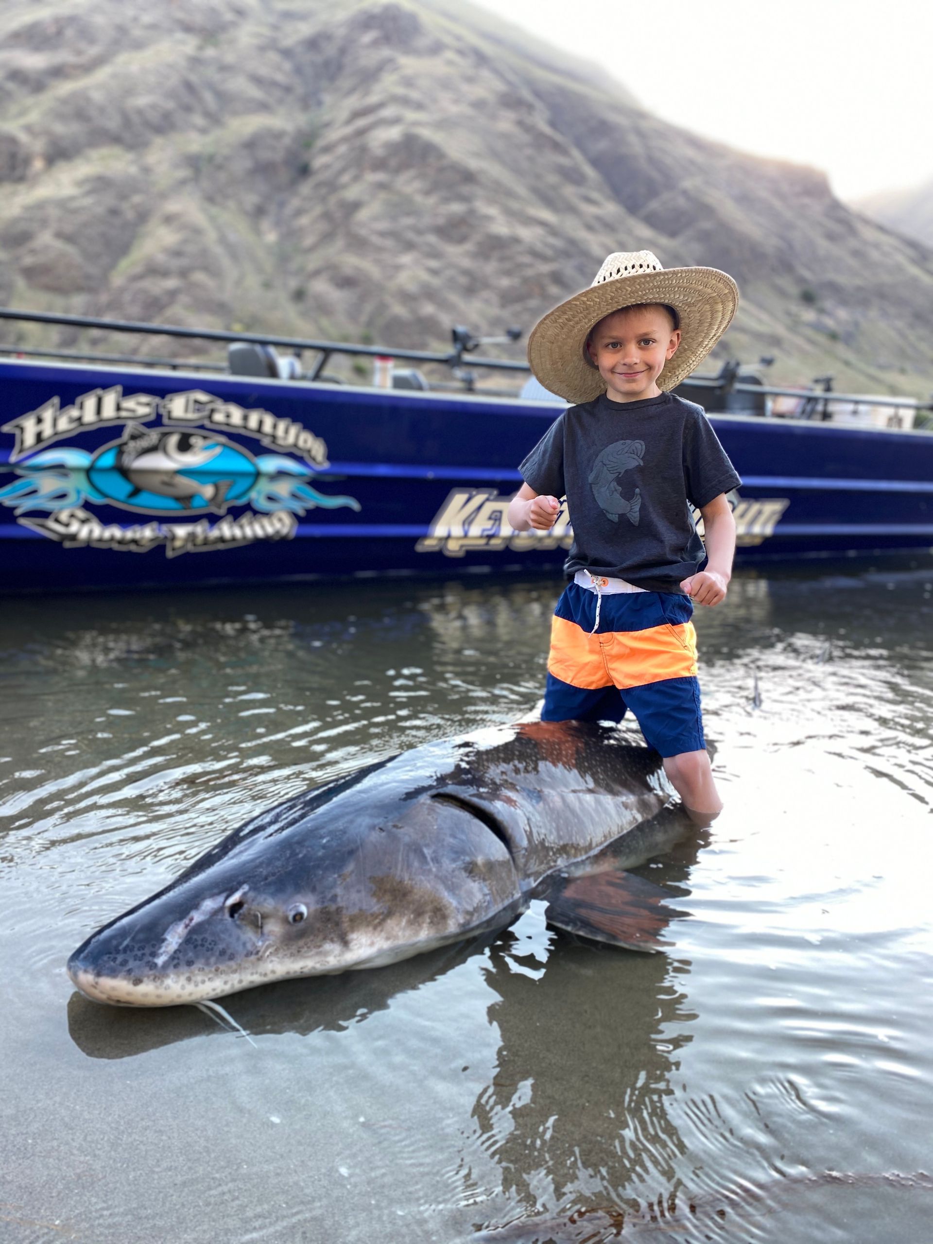 kid fishing in Idaho