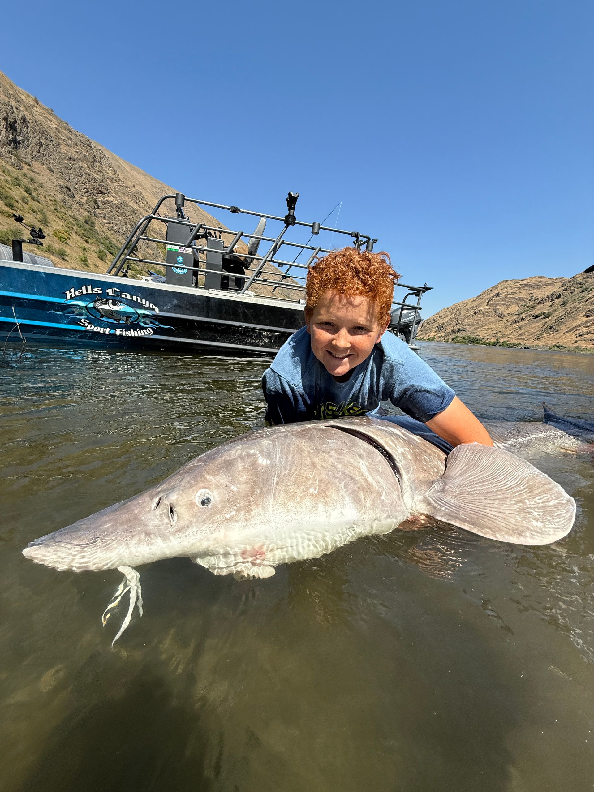 Guided winter fishing trips for sturgeon