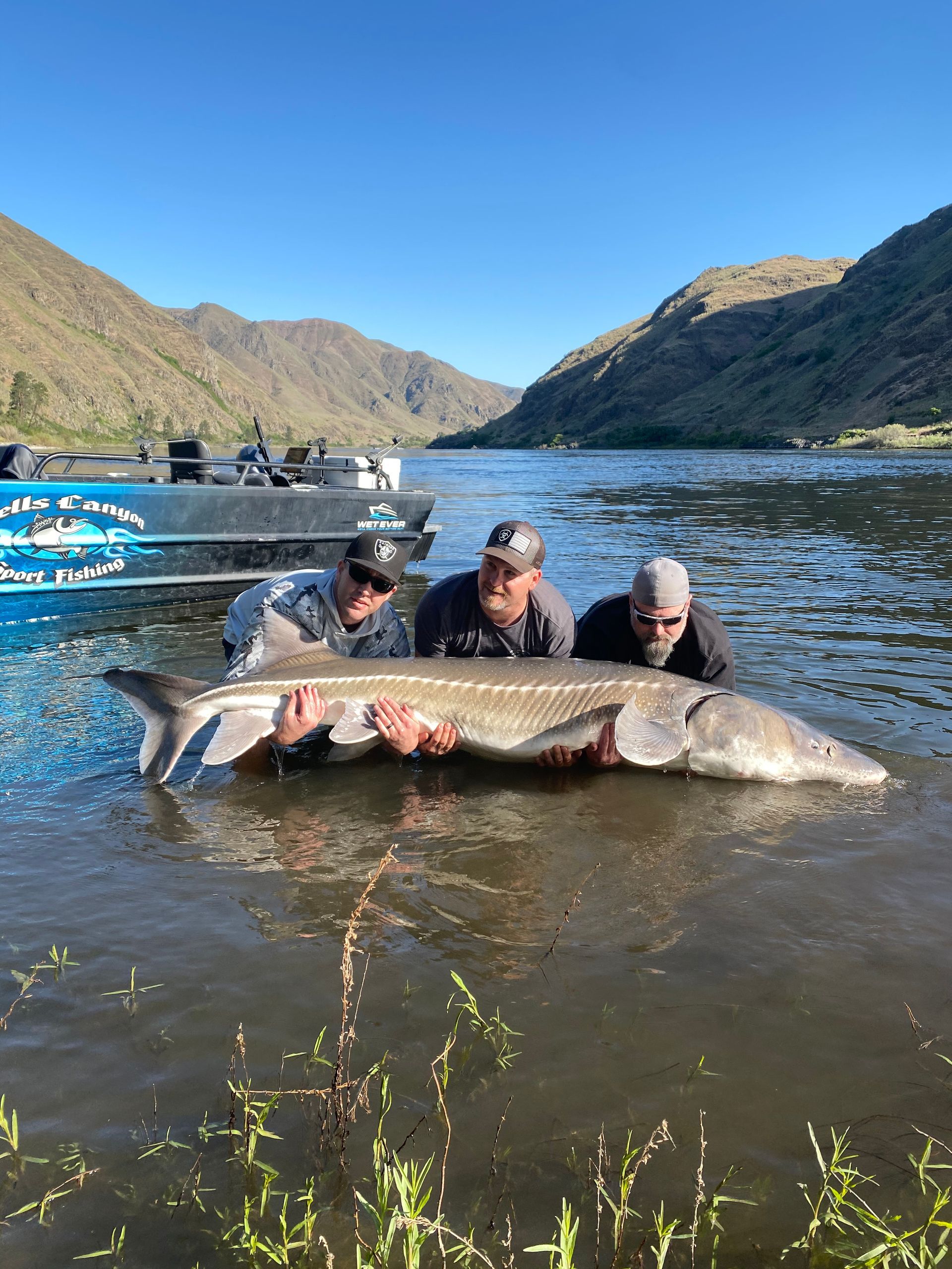 boat for sturgeon fishing