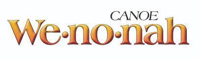 The logo for canoe we no nah is shown on a white background.