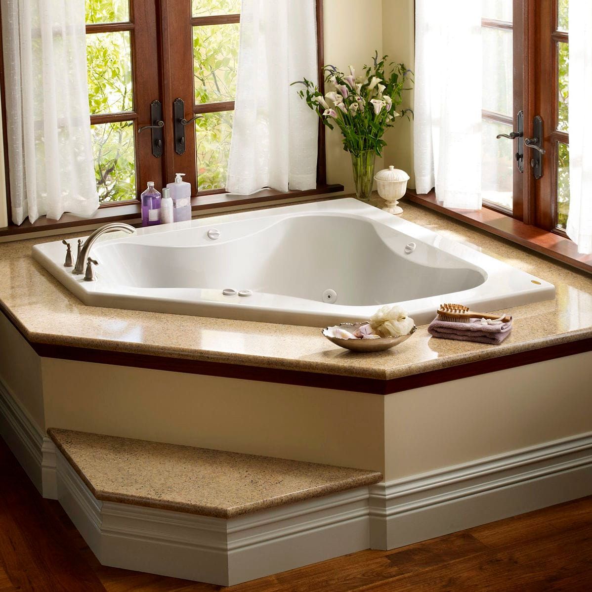 banheira de hidromassagem de canto