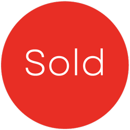 Red circle with white text: 