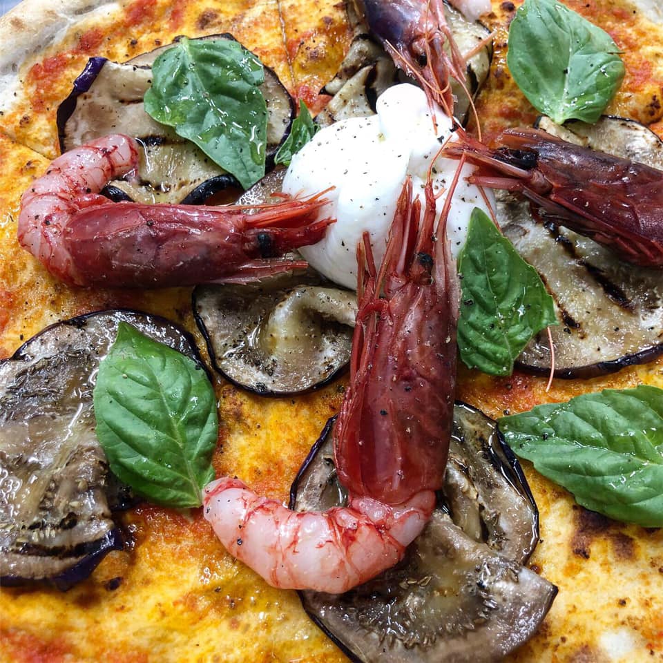 pizza ai gamberi