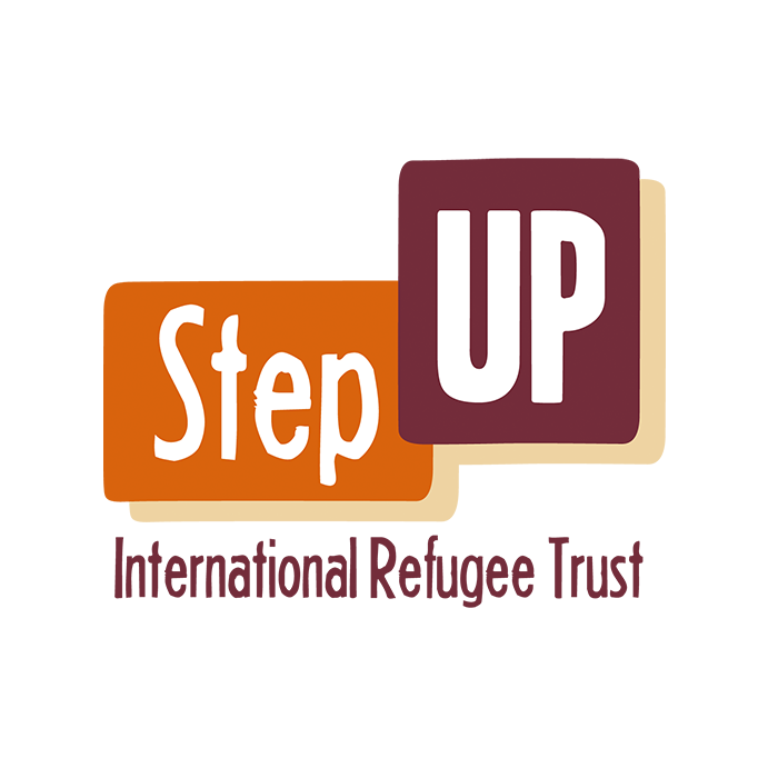 Step up international refugee trust logo