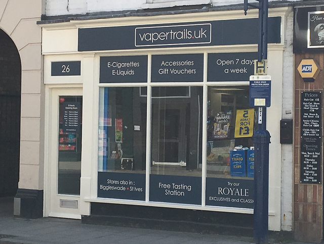 vape shops st ives Rebranding - Vapertrails.uk - St Ives