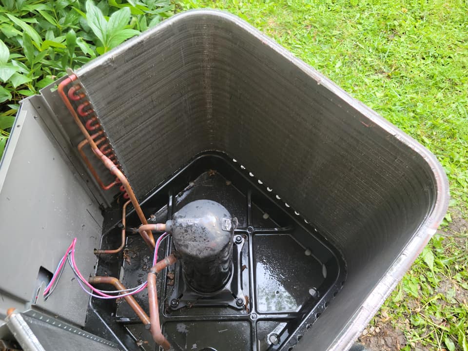 Inside of Air Conditioner — Elgin, IL — MDM Heating & Cooling, Inc.