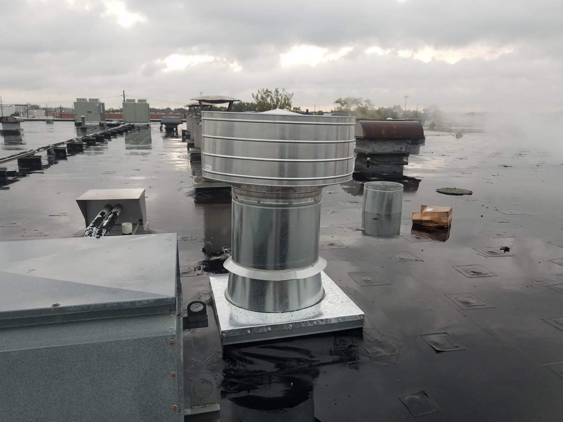 New B-Vent Pipe and Cap Install — Elgin, IL — MDM Heating & Cooling, Inc.