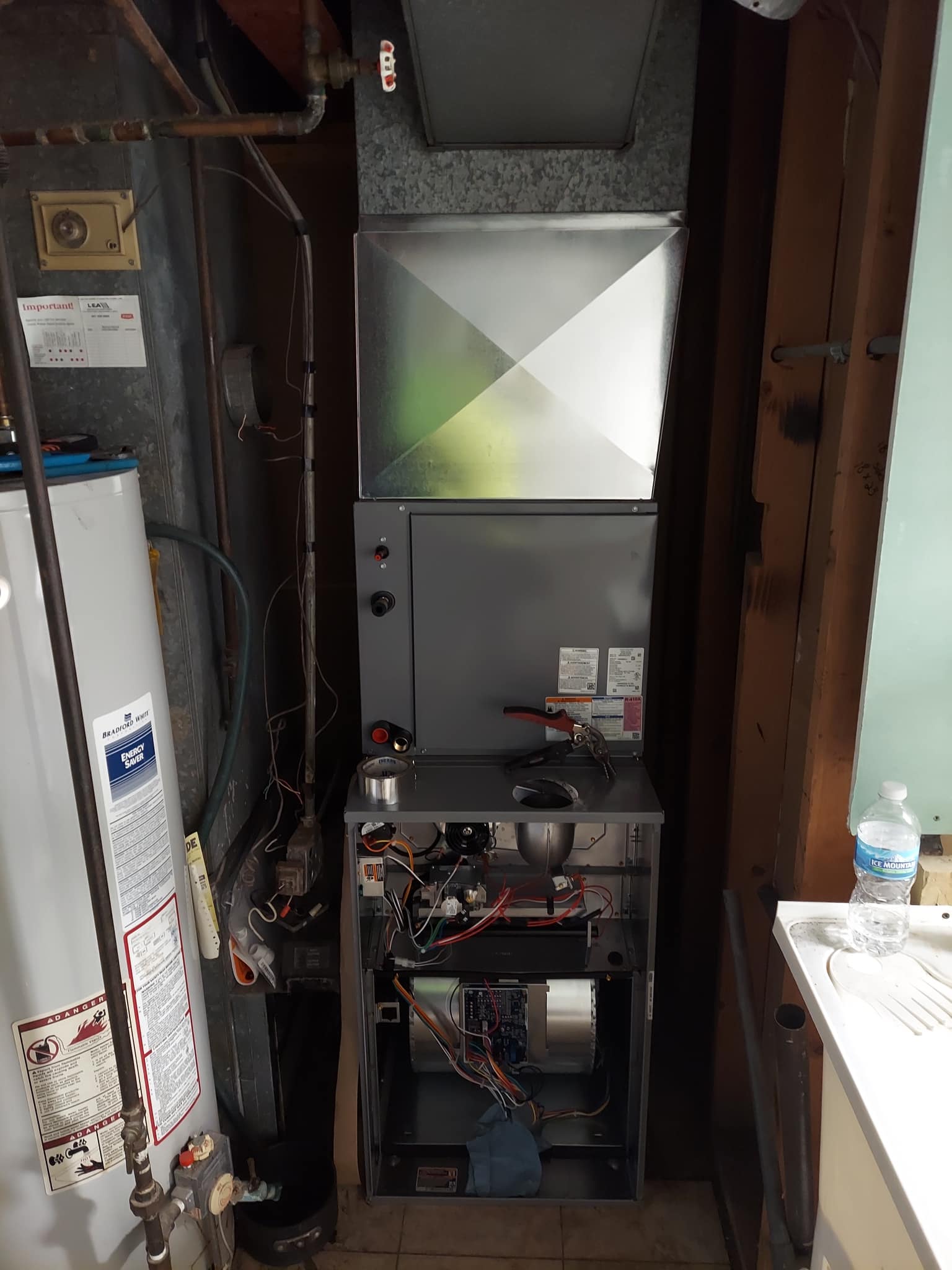 New Furnace and Case Coil Install — Elgin, IL — MDM Heating & Cooling, Inc.