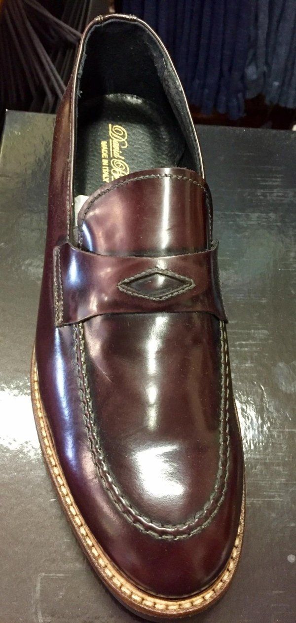 scarpa marrone lucida