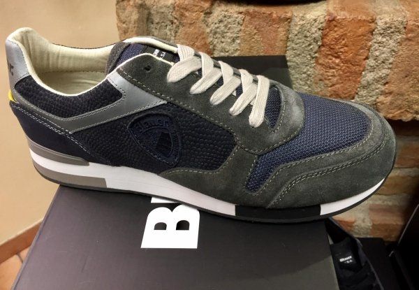 scarpa sportiva blauer blu e grigia