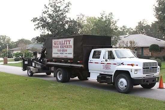Black Wood Chipper Truck | Malabar, FL | Quality Tree Experts Inc.