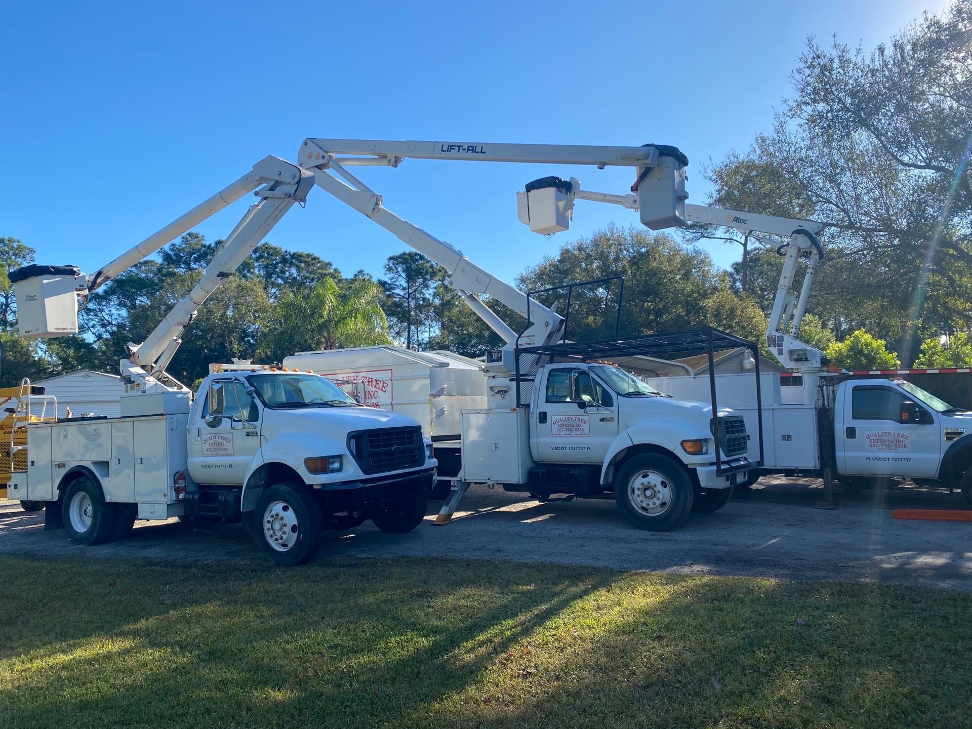 Company Tree Removal Truck | Malabar, FL | Quality Tree Experts Inc.