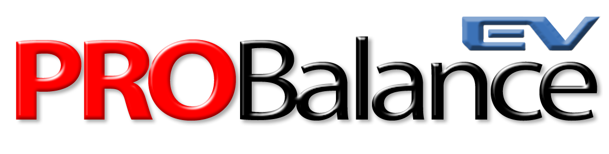 PROBalance logo with red PRO and black Balance; blue 