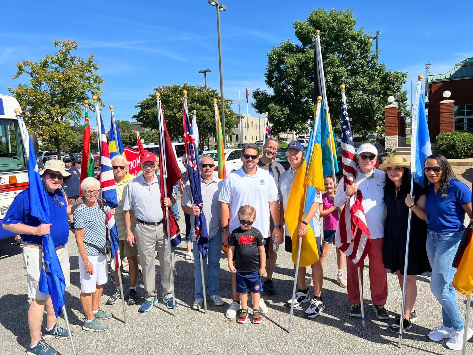 Carrying the Flags