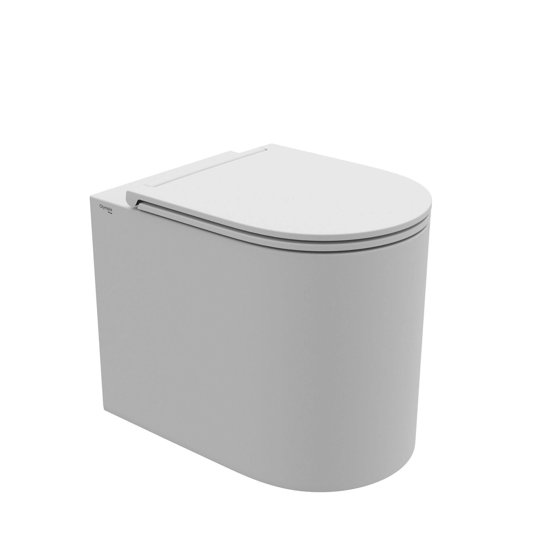 WC moderno bianco su sfondo neutro