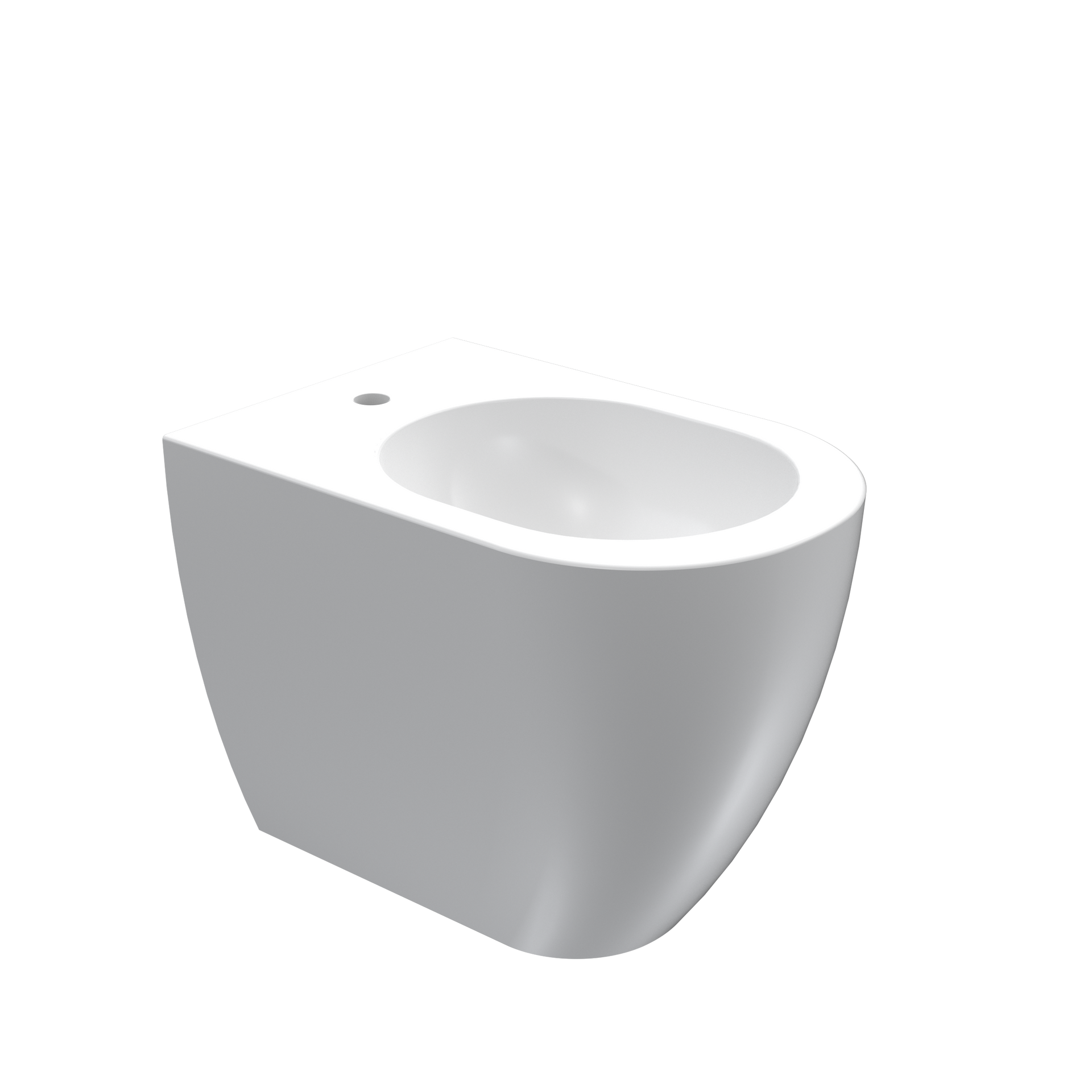 Vaso WC moderno bianco su sfondo neutro