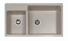 Green hair dye in a metal container; hands preparing to dye hair.