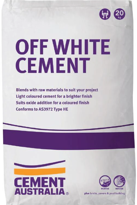 A White Bag Of Circle Off White Cement — Pigot's Midwestern Mini Mix In Orange, NSW